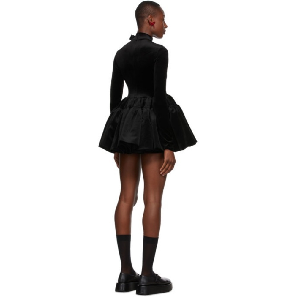 Rare Like New/EUC Shushu/Tong Black Velvet Skinny Dress - Size 10 - Picture 4 of 8
